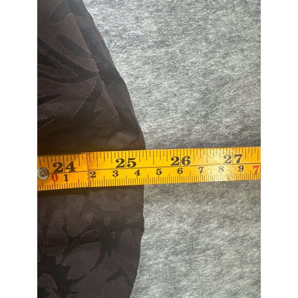 Sag Harbor Womens 1X Floral Button-Up Shirt Brown & Black - Picture 4 of 6